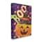 Stupell Industries Boo Jack-o-Lantern Halloween Candy Canvas Wall Art